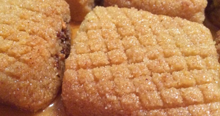 Makrout à la farce d’amandes au four