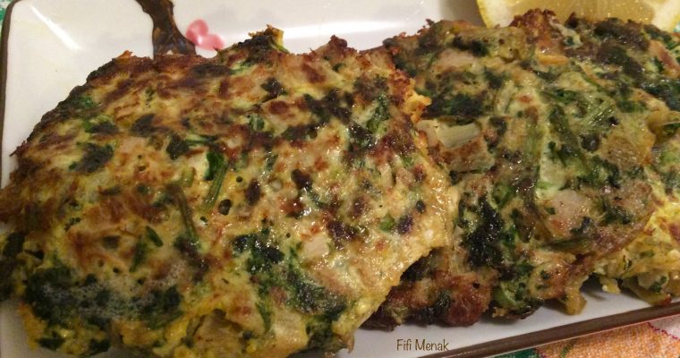 Mes galettes de fanes de chou-fleur