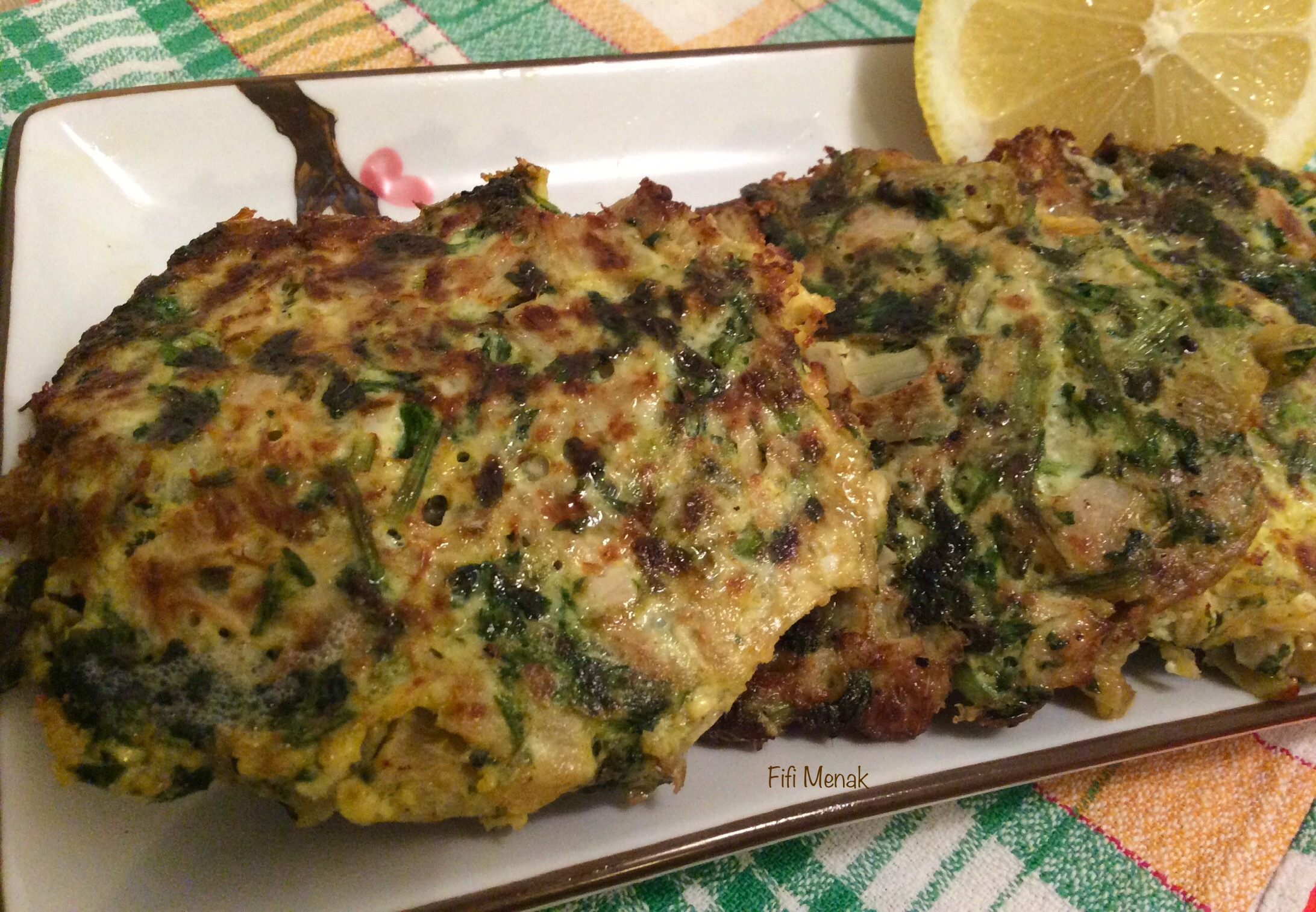 Mes galettes de fanes de chou-fleur