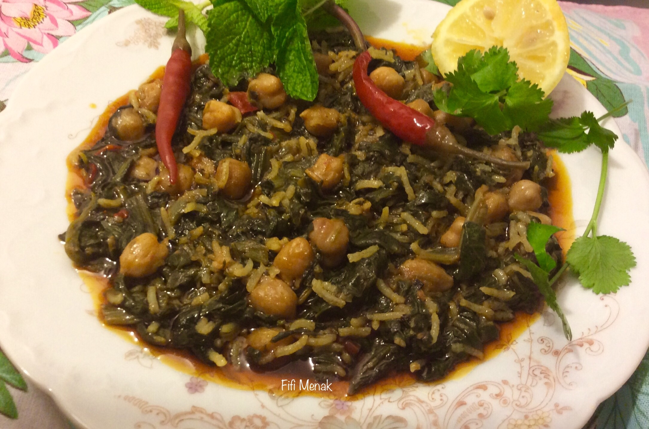 Jardinière aux épinards (Bniqet Aouicha)