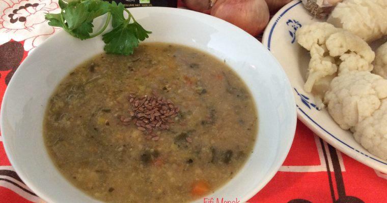 Ma soupe antivirale aux fanes de chou-fleur