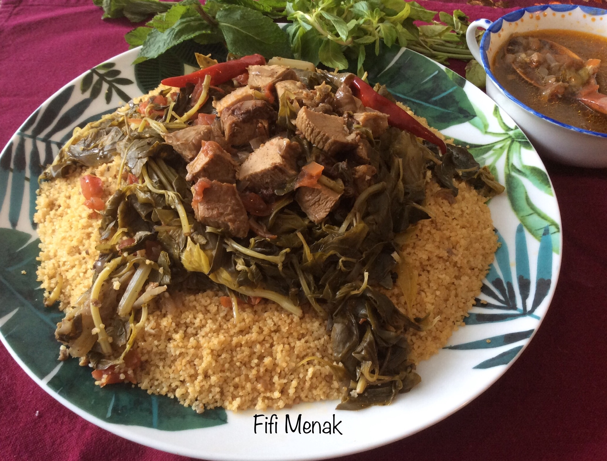 Couscous de Mostaganem aux épices et herbes