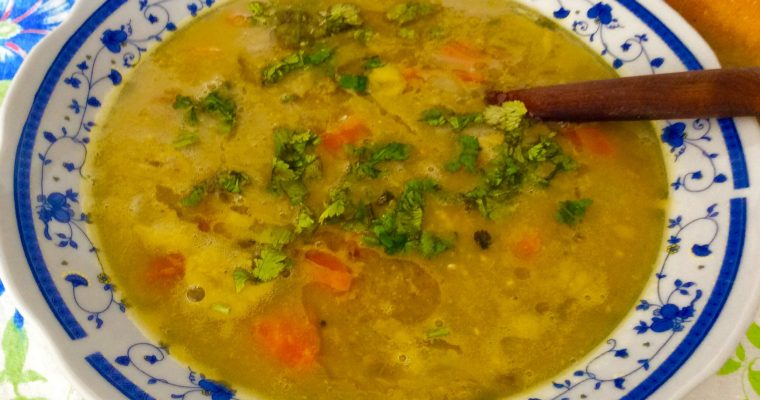 Ma soupe aux petits pois secs (chorba ptipois cassés)