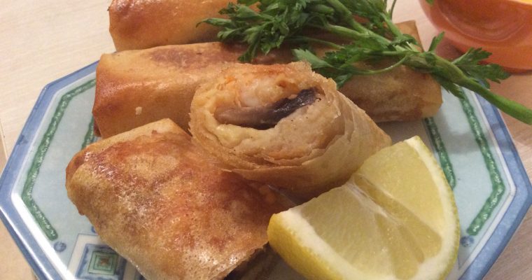 Bourek aux crevettes cuisson au four