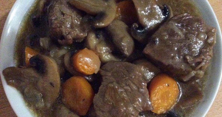 Ma sauce aux bœuf et champignons frais
