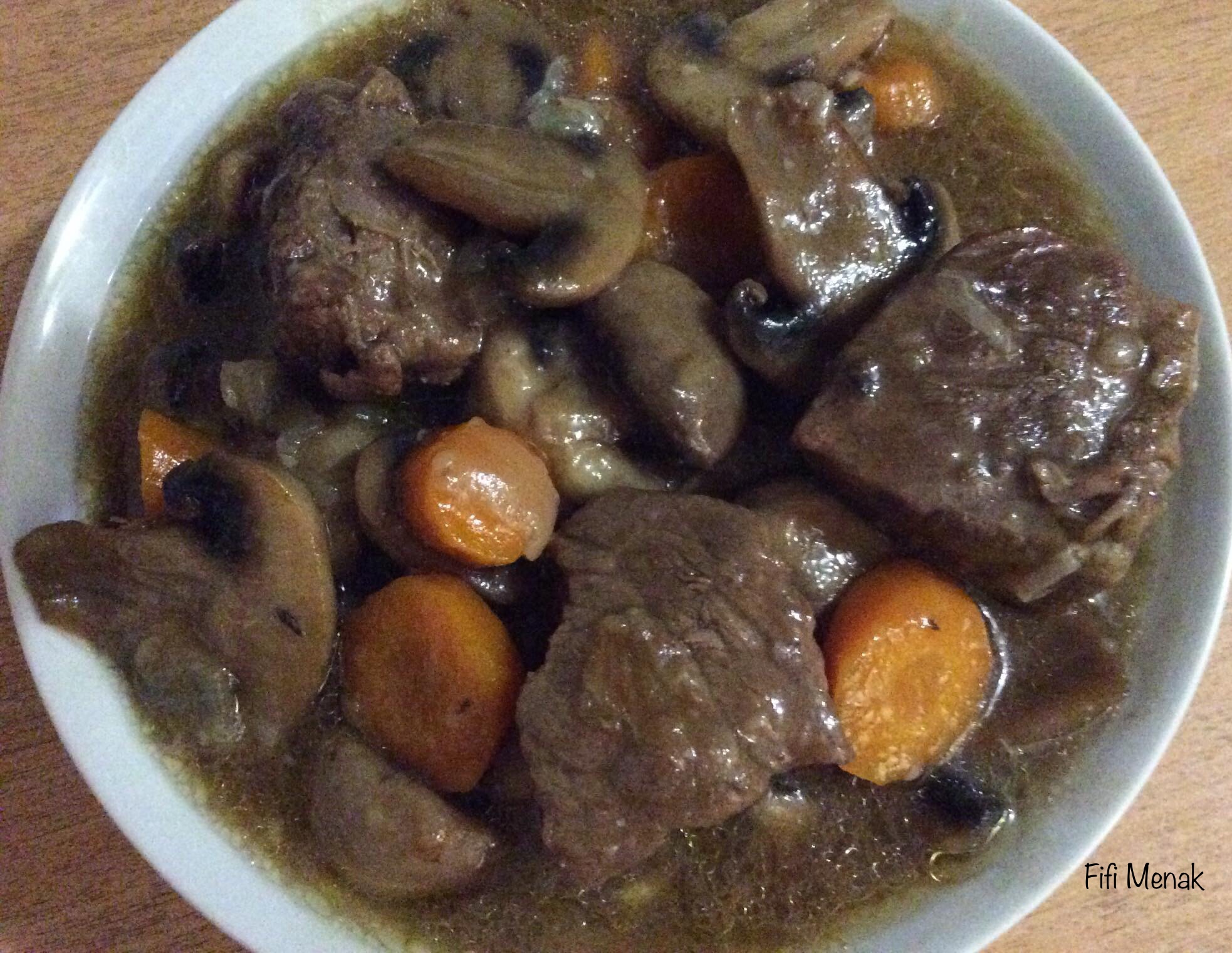Ma sauce aux bœuf et champignons frais