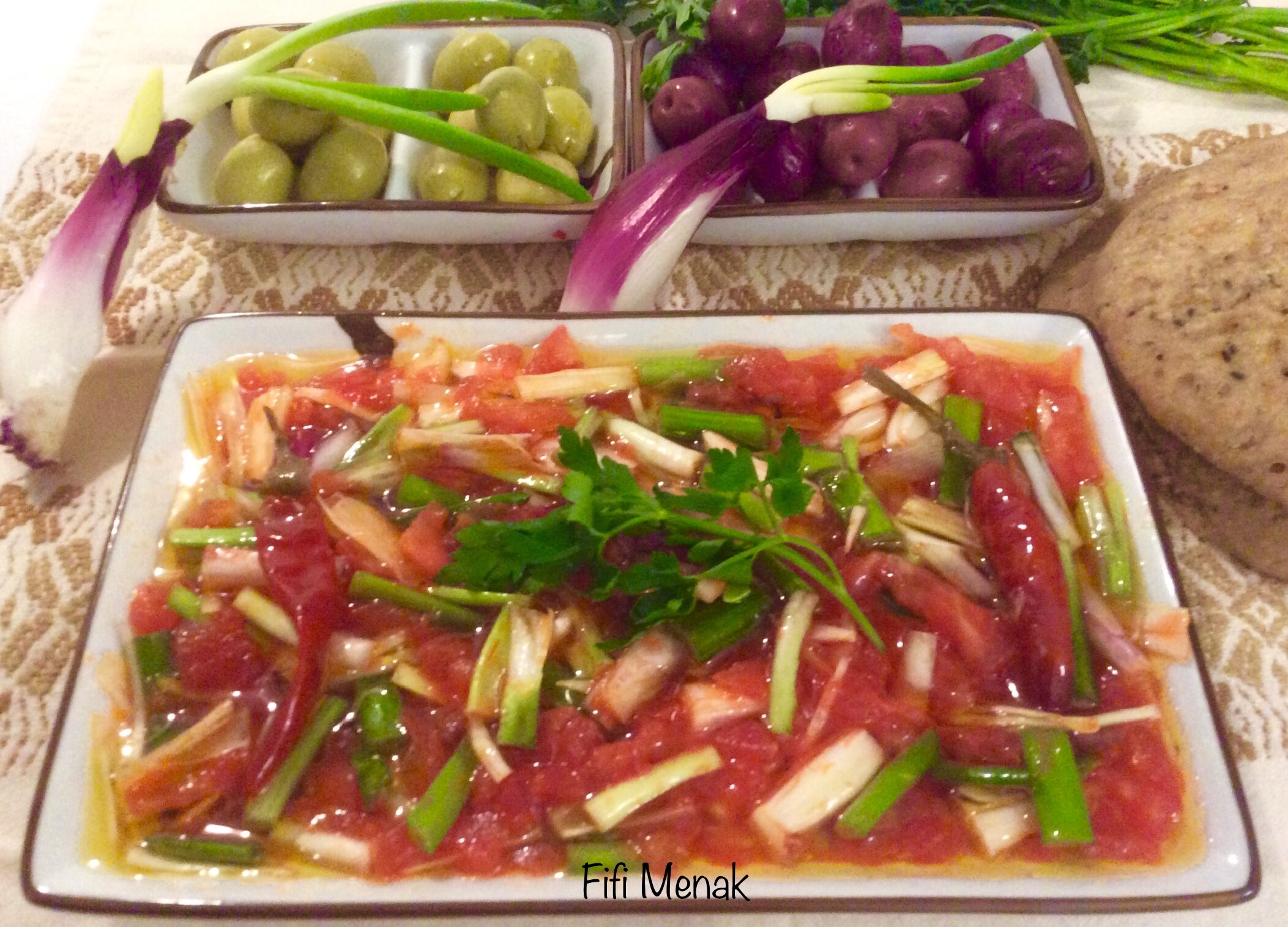 Salade crête de coq (Chouchette Esserdouk)